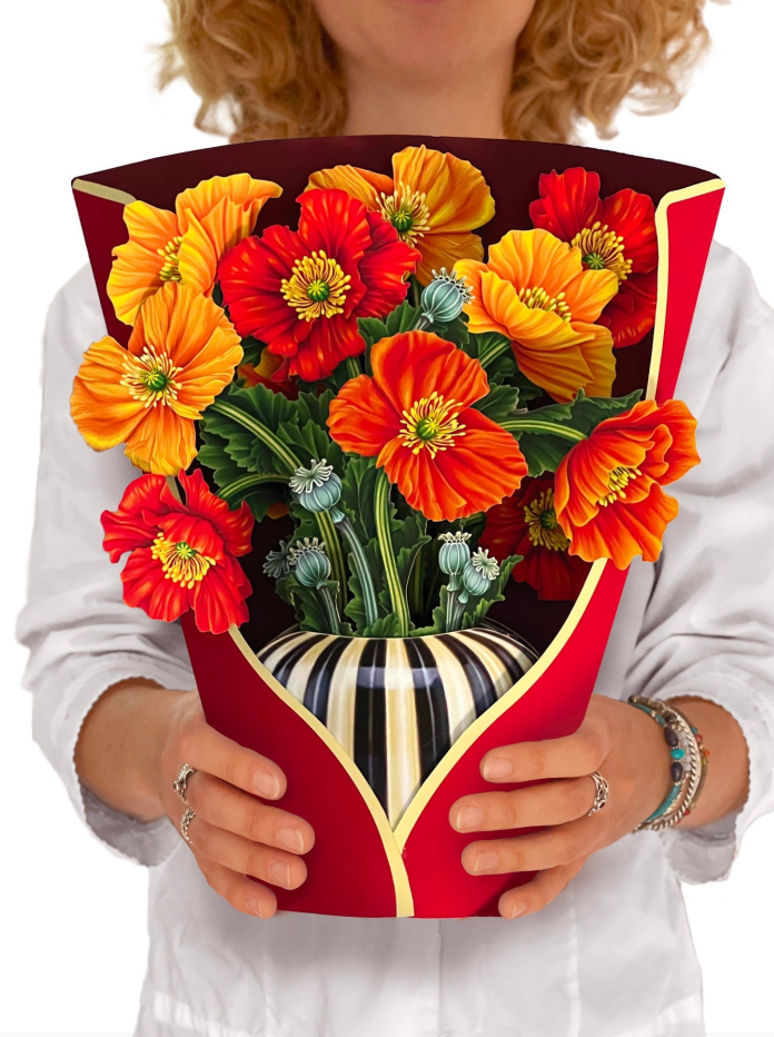 12 Inch 3D Pop Up Cactus Garden Card, Forever Paper Plant Greeting Card with Note Card & Envelope for Gifting