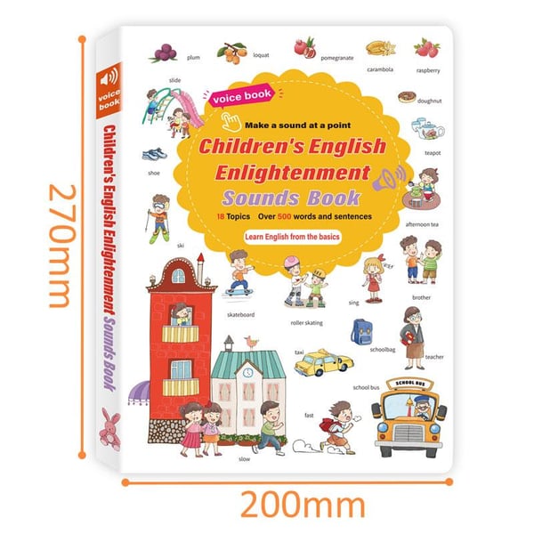 500-Word Audio Learning Book for Toddlers – Tap & Master Vocabulary in Everyday Topics