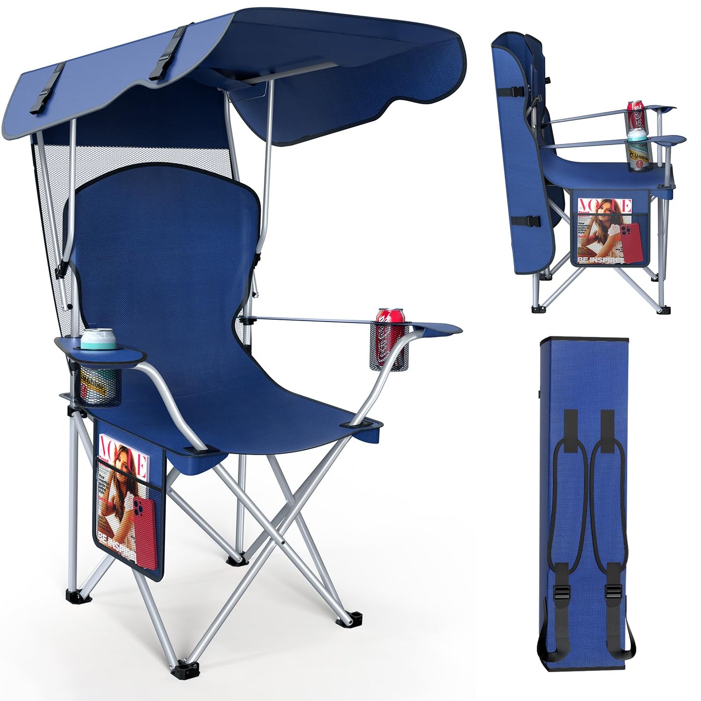 Portable Camping Chair with Canopy
