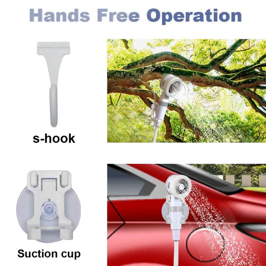 Portable Rechargeable Camping Shower Pump, Outdoor Shower Head Sprayer