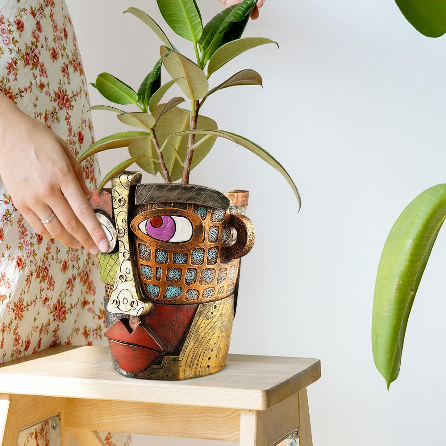 Creative Face Shaped Decorative Plant Planter Pots