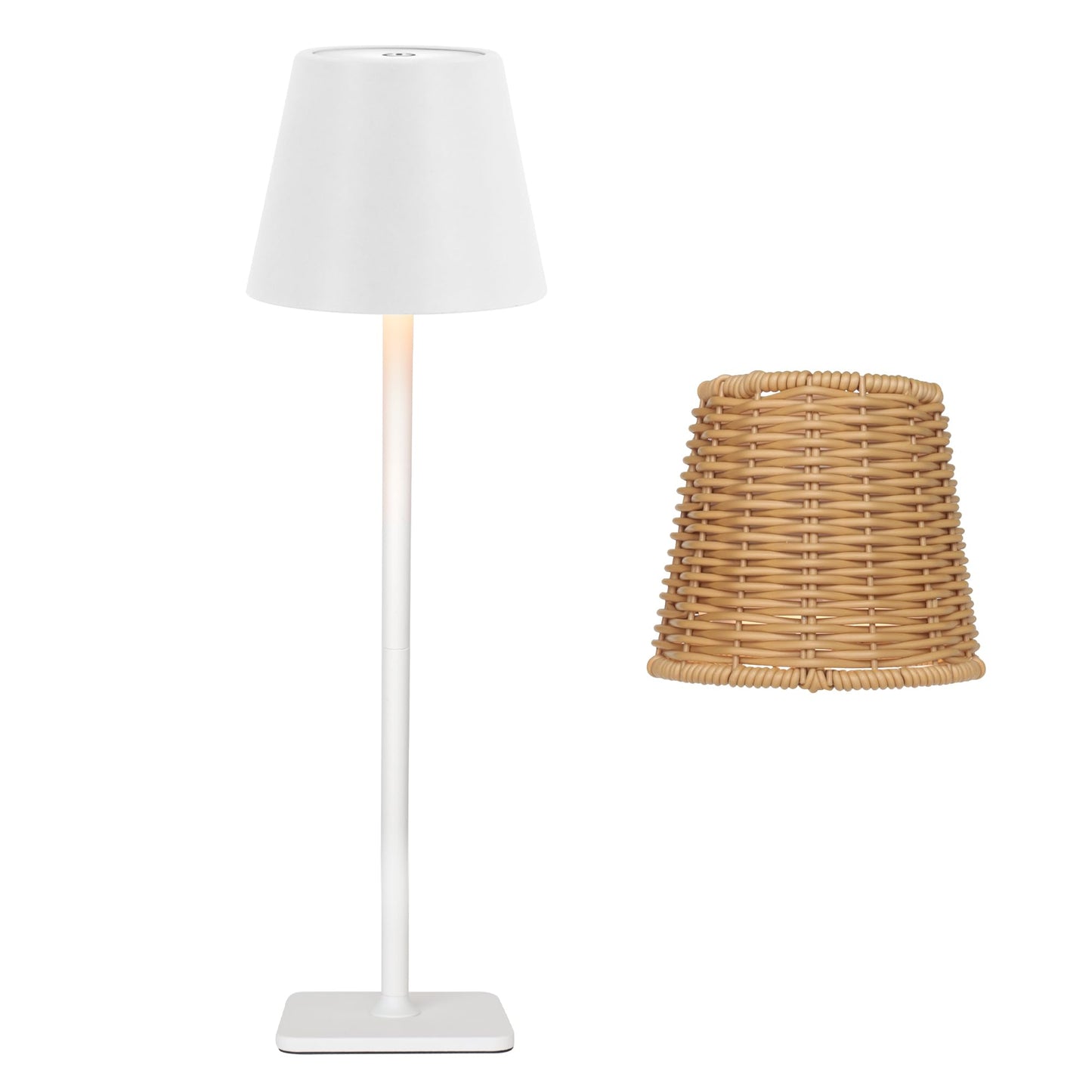 Set of 2 Rechargeable Cordless LED Table Lamps, Waterproof for Patio, Restaurant & Kitchen