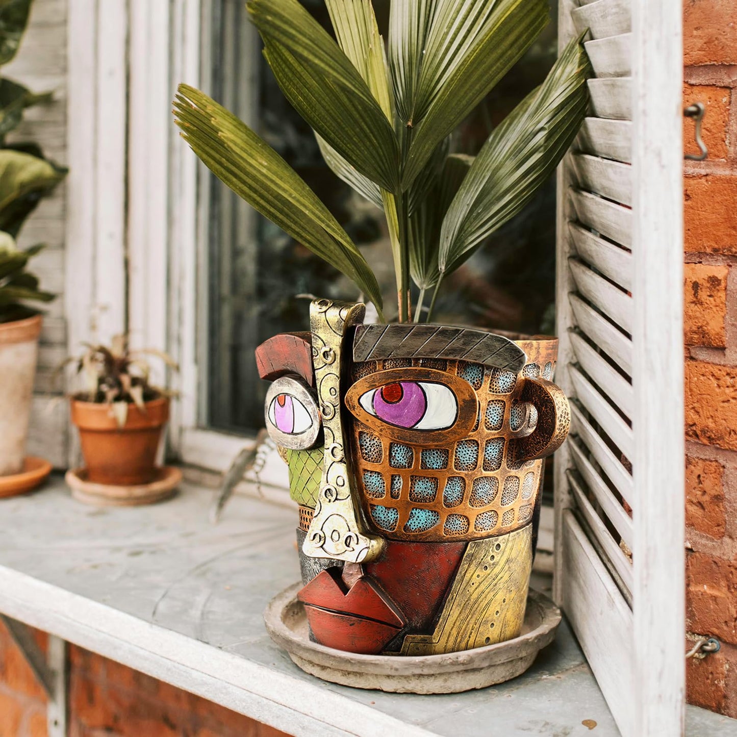 Creative Face Shaped Decorative Plant Planter Pots