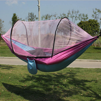 Quick Open Hammock with Mosquito Net, Automatic Setup Camping Hammock