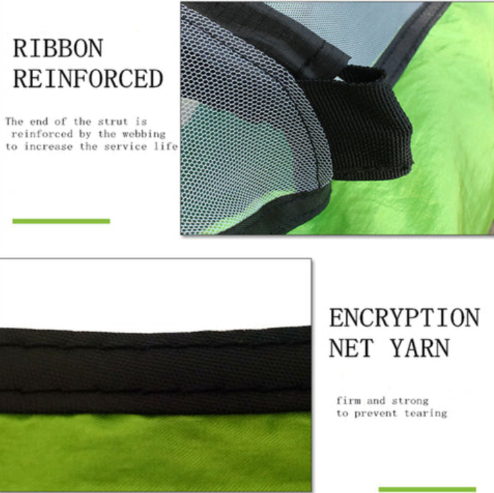 Quick Open Hammock with Mosquito Net, Automatic Setup Camping Hammock