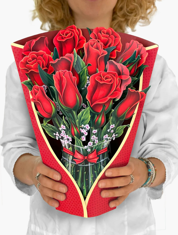 12 Inch 3D Pop Up Cactus Garden Card, Forever Paper Plant Greeting Card with Note Card & Envelope for Gifting
