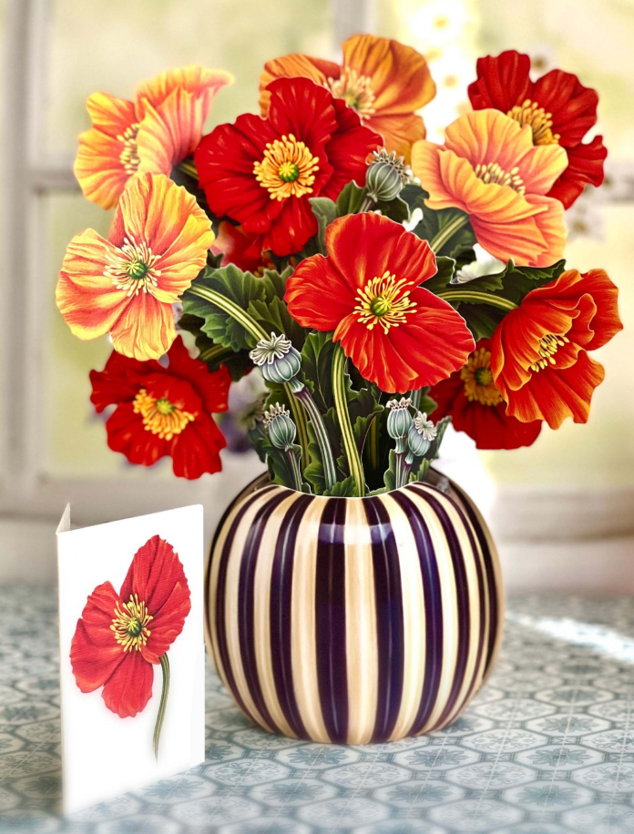 12 Inch 3D Pop Up Cactus Garden Card, Forever Paper Plant Greeting Card with Note Card & Envelope for Gifting