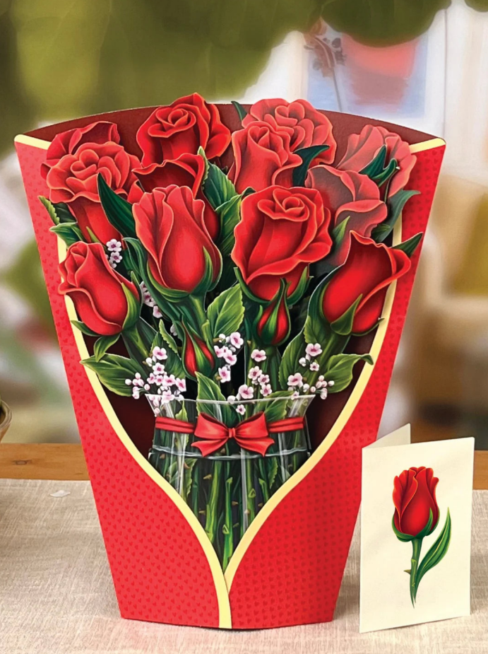 12 Inch 3D Pop Up Cactus Garden Card, Forever Paper Plant Greeting Card with Note Card & Envelope for Gifting