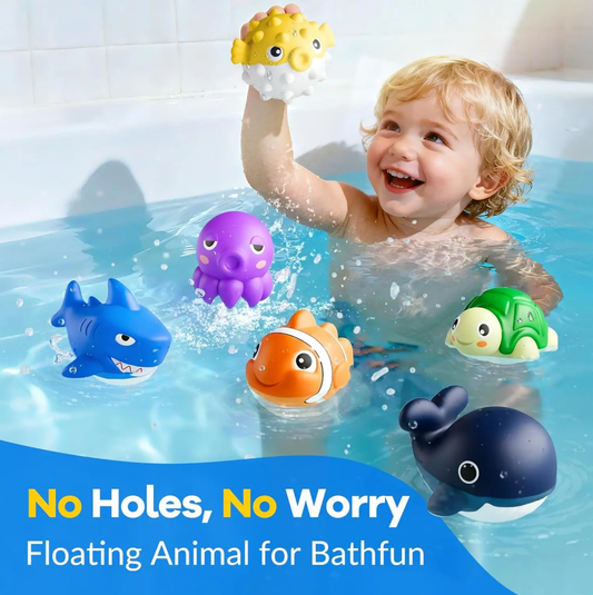 Fun Swimming Dive Game Toys, Multi Animal Floating Bath & Pool Playset Ideal for Outdoor Summer Kid Gifts