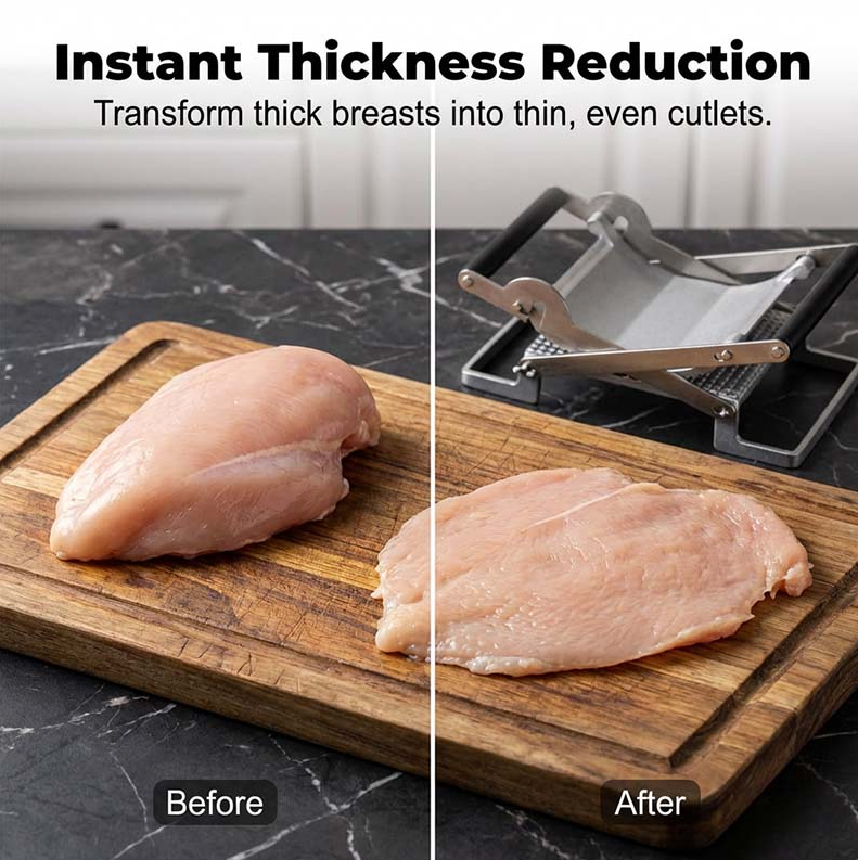 Steel Meat Tenderizer & Flattening Tool for Tenderizing