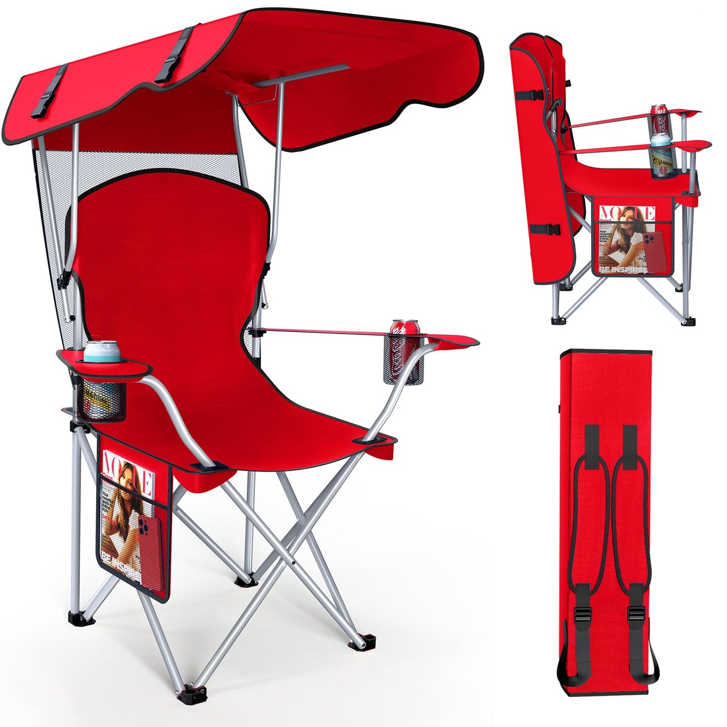 Portable Camping Chair with Canopy
