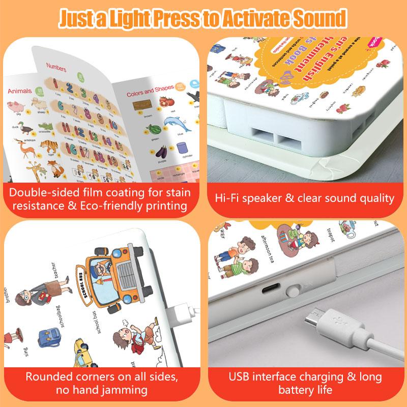 500-Word Audio Learning Book for Toddlers – Tap & Master Vocabulary in Everyday Topics