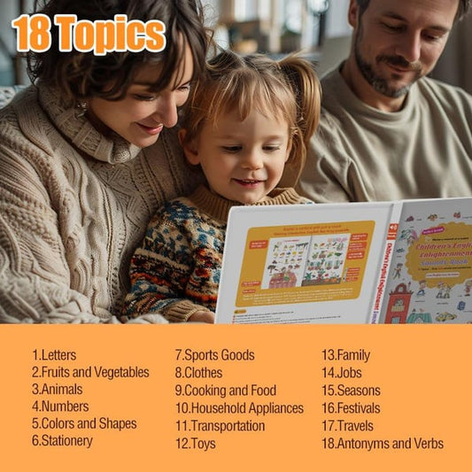 500-Word Audio Learning Book for Toddlers – Tap & Master Vocabulary in Everyday Topics