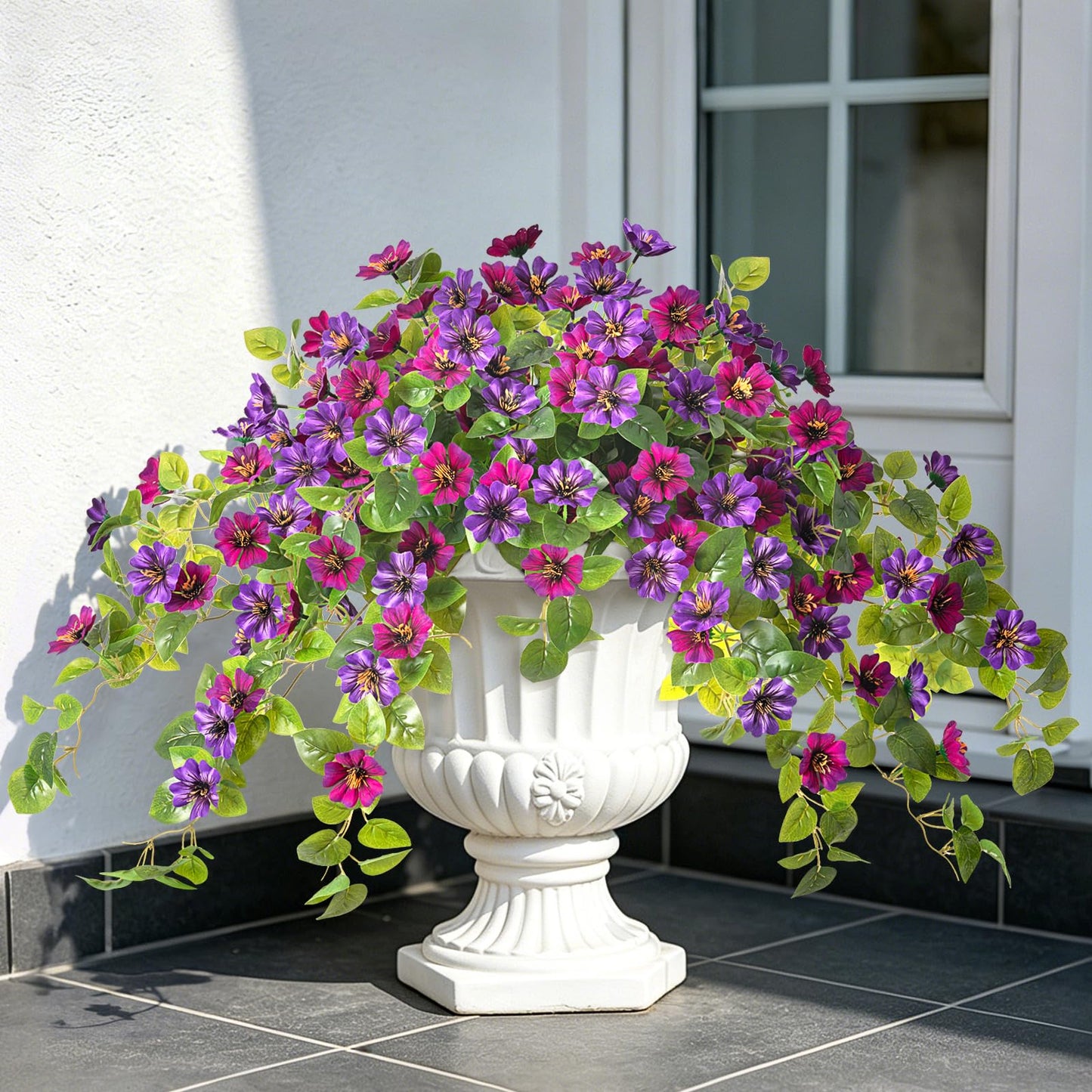 Fake Artificial Flowers Hanging for Outdoors Decor