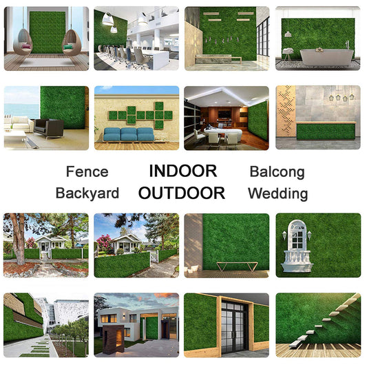Artificial Boxwood Panels, Green Hedge Wall Decor for Fence, Garden and Home Decoration