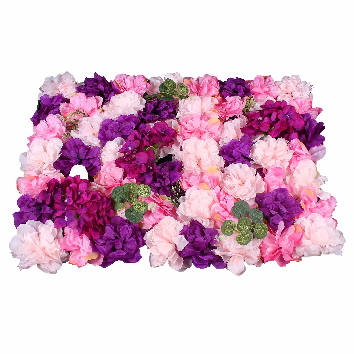 Artificial Flower Wall Panels,Silk Flower Mat for Outdoor Fence Privacy Screen & Indoor Wall Decor