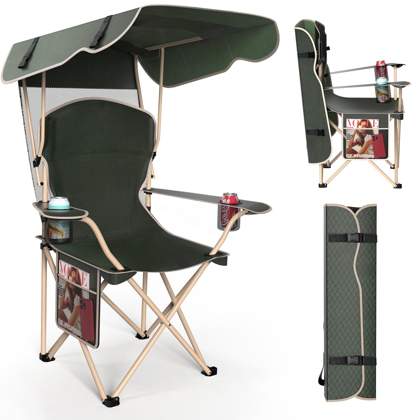 Portable Camping Chair with Canopy