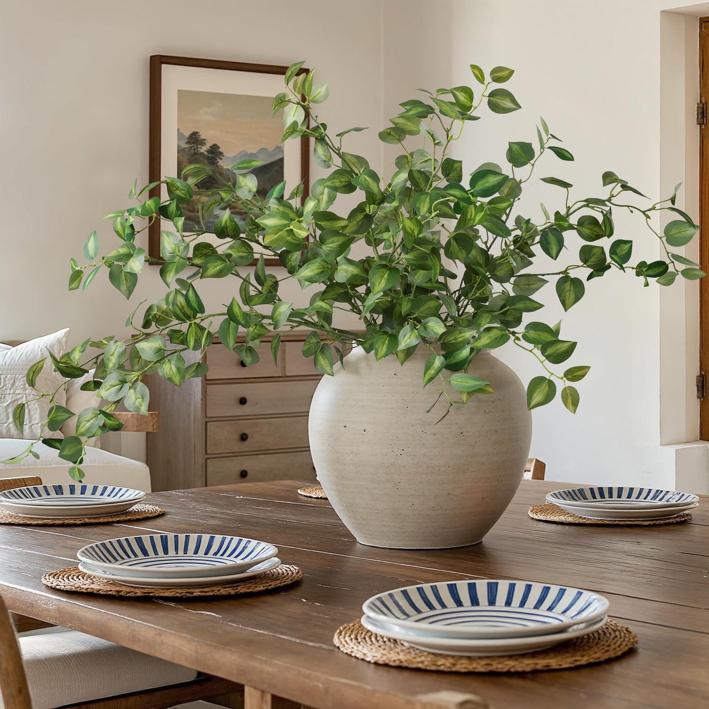 Artificial Eucalyptus Leaves Stem Plants for Spring Decor