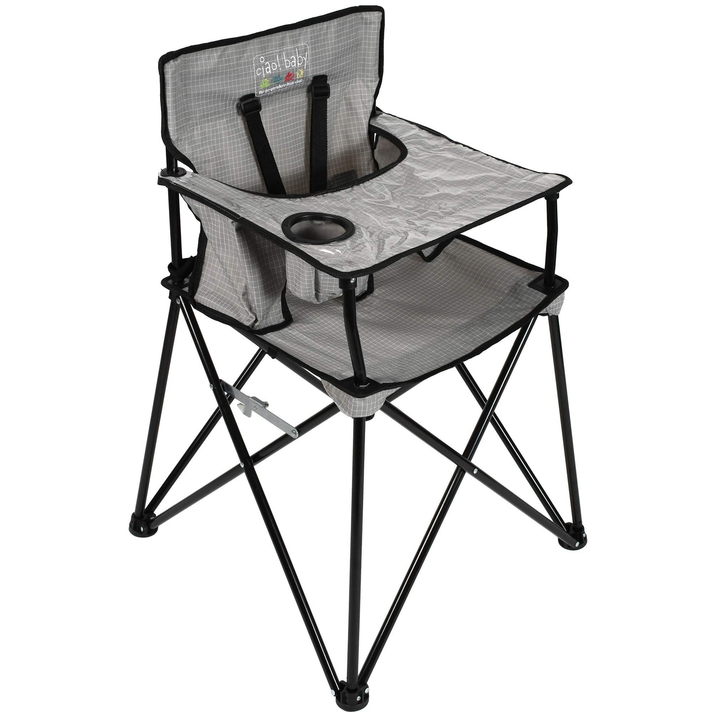 Folding Travel High Chair with Carry Bag, Lightweight Portable Baby High Chair for Camping, Dining and Travel
