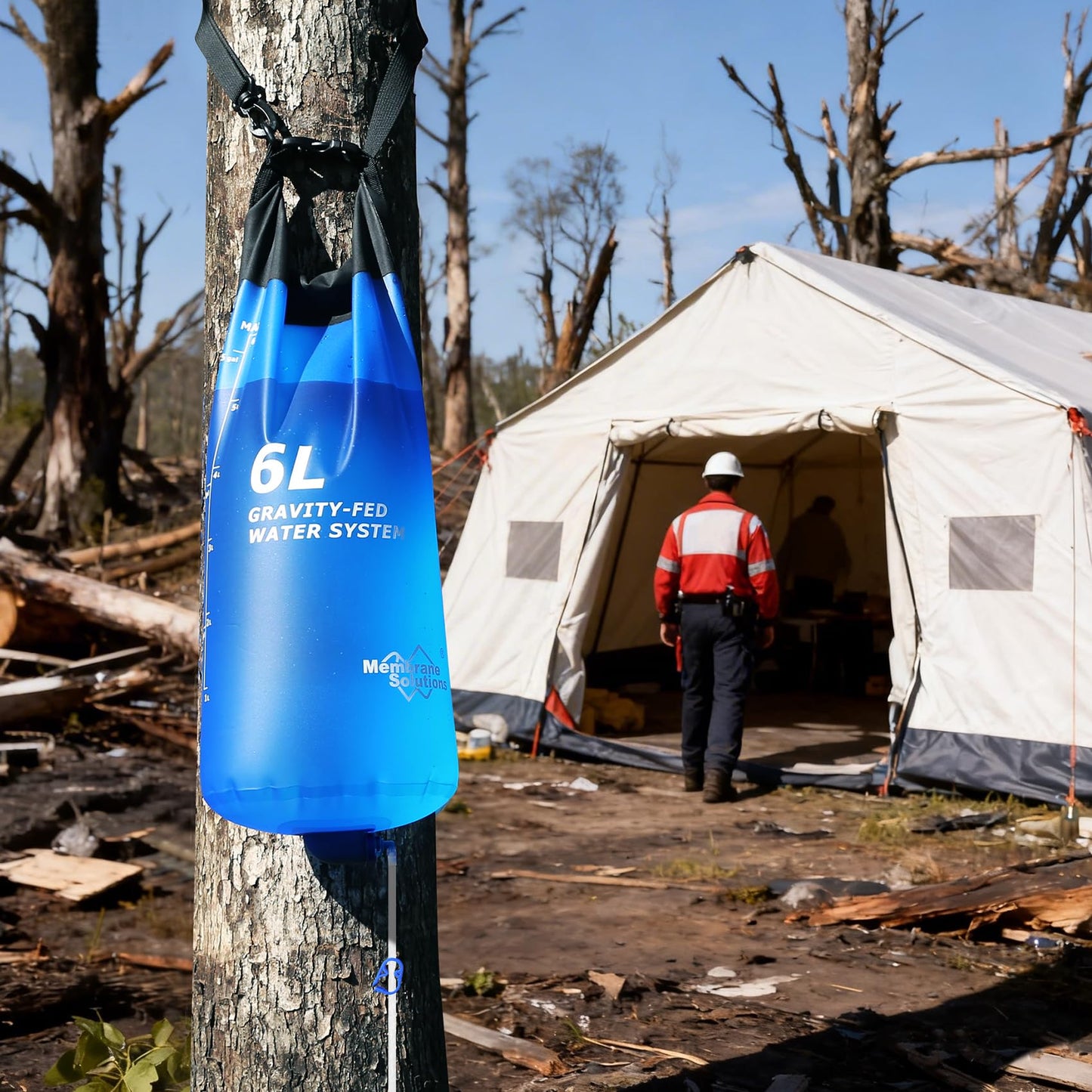 Portable Gravity Water Filter System for Camping & Emergency Prep