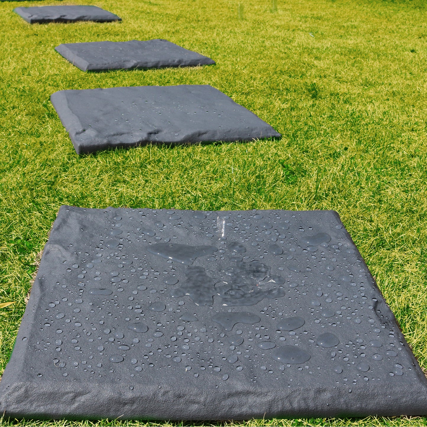 6Pcs Plastic Stepping Stones for Garden Walkway