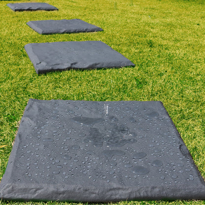 6Pcs Plastic Stepping Stones for Garden Walkway