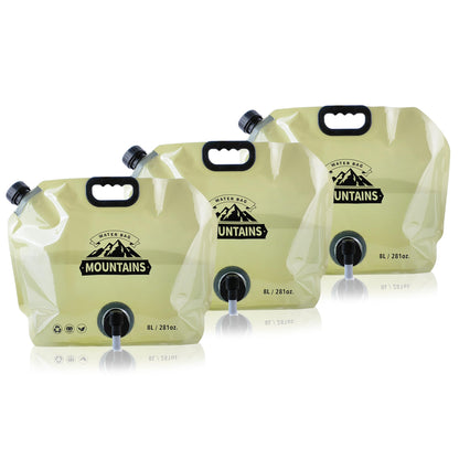 Collapsible Water Jug with Spigot, BPA-Free Portable Water Bags for Camping