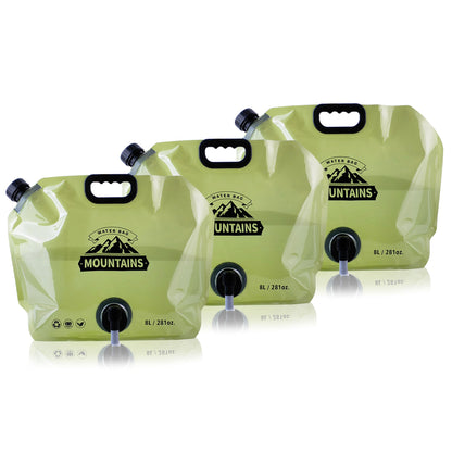 Collapsible Water Jug with Spigot, BPA-Free Portable Water Bags for Camping