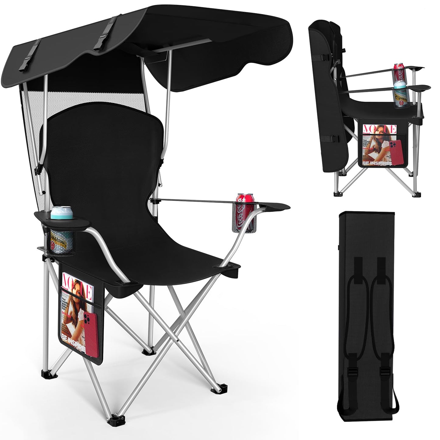 Portable Camping Chair with Canopy