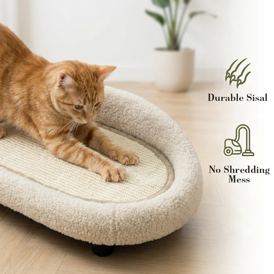 Cat Sisal Scratcher Bed with Refill Pad