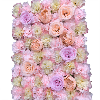 Artificial Flower Wall Panels,Silk Flower Mat for Outdoor Fence Privacy Screen & Indoor Wall Decor