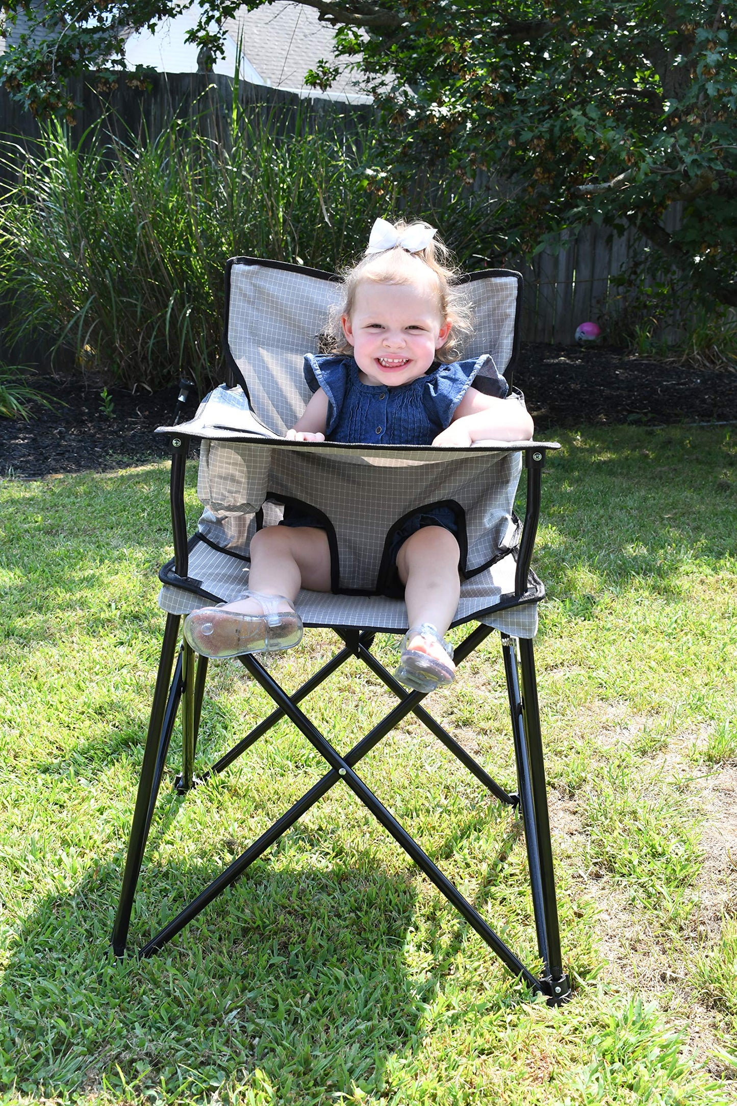 Folding Travel High Chair with Carry Bag, Lightweight Portable Baby High Chair for Camping, Dining and Travel