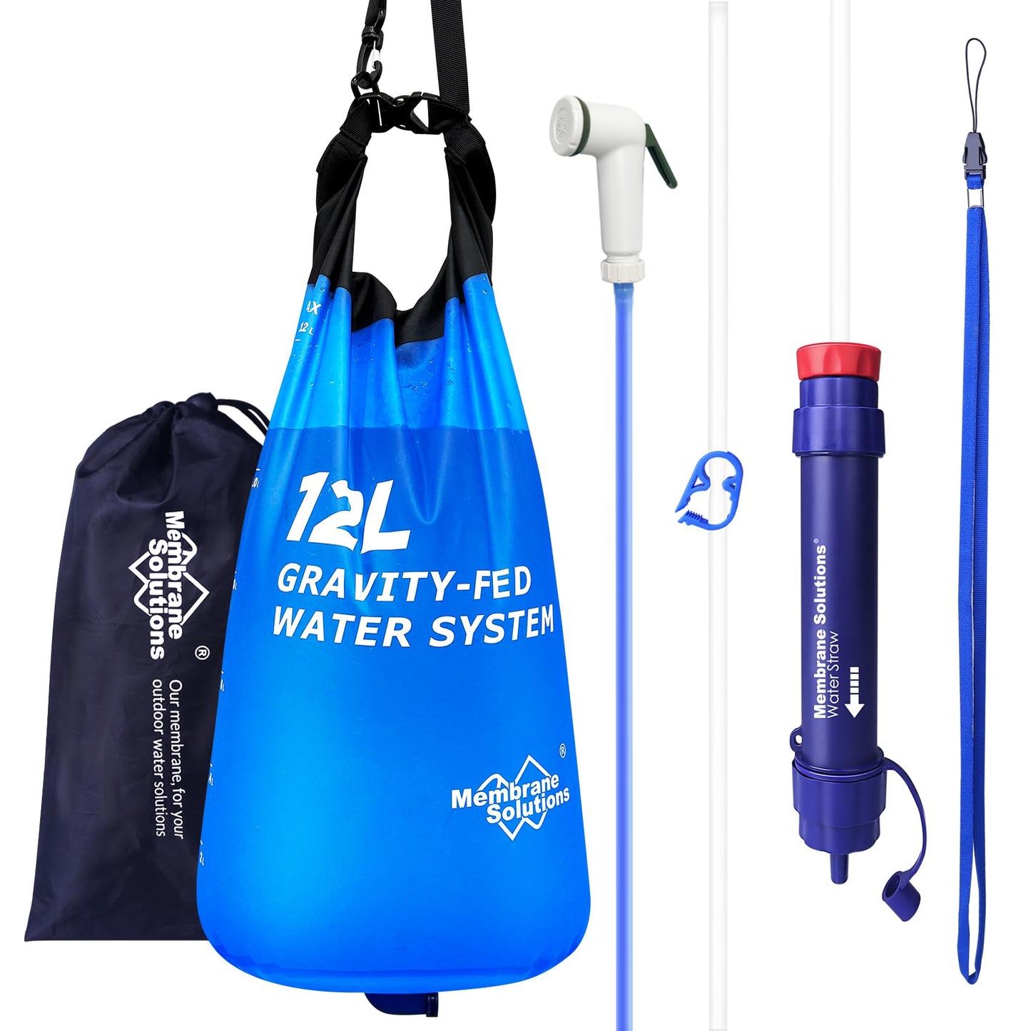 Portable Gravity Water Filter System for Camping & Emergency Prep