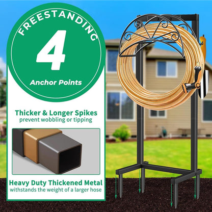 Ground Spike Hose Holder Stand