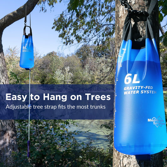 Portable Gravity Water Filter System for Camping & Emergency Prep