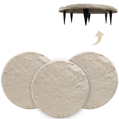 6Pcs Plastic Stepping Stones for Garden Walkway