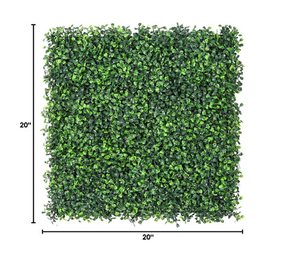 Artificial Boxwood Panels, Green Hedge Wall Decor for Fence, Garden and Home Decoration