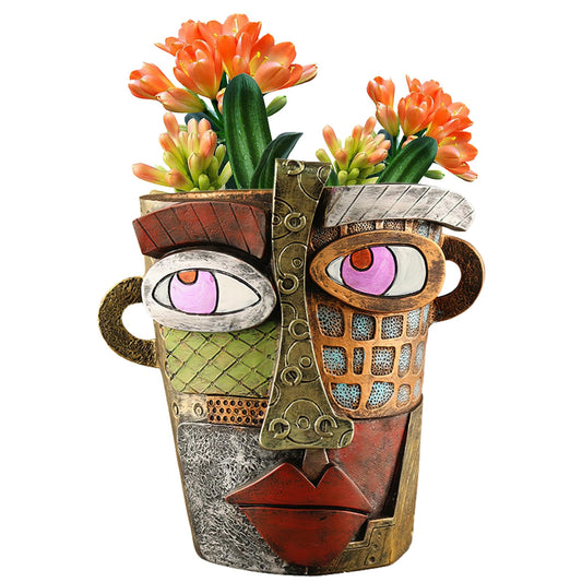 Creative Face Shaped Decorative Plant Planter Pots