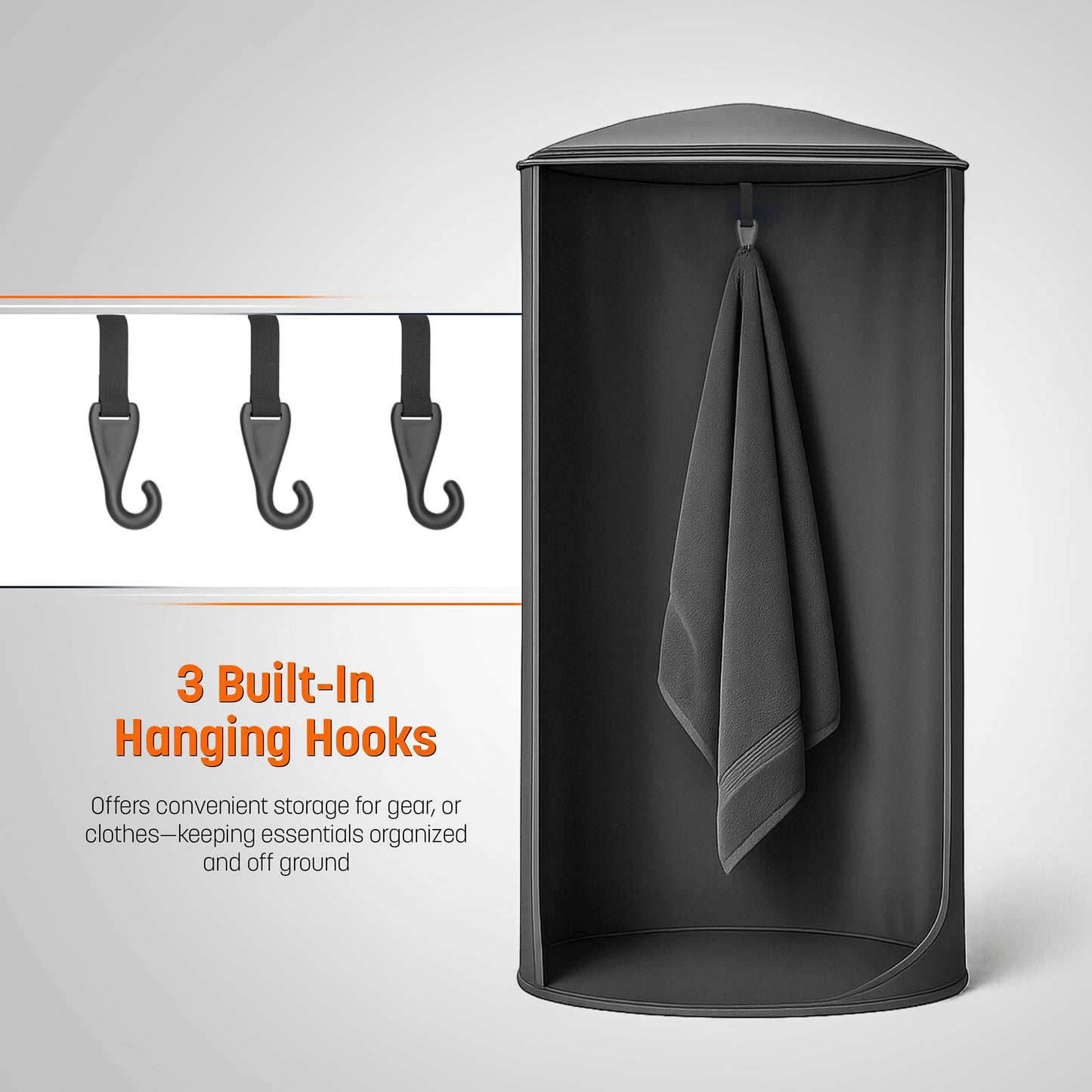 Instant Privacy Pod Tent with Suction Cups, for Camping, Shower & Beach