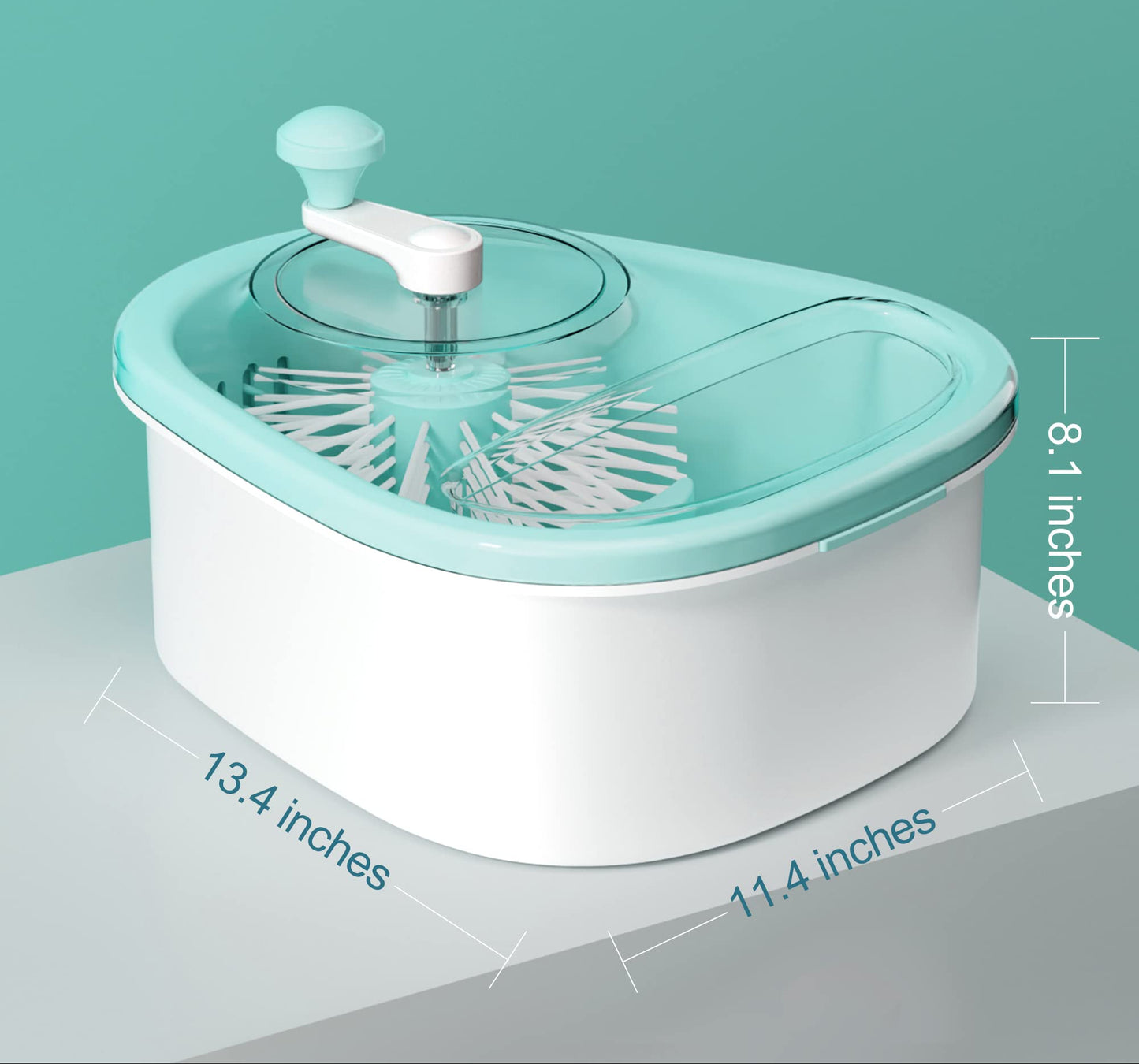 Multifunctional Fruit Washer Spinner Bowl, Portable Vegetable Cleaning Scrubber for Home Kitchen