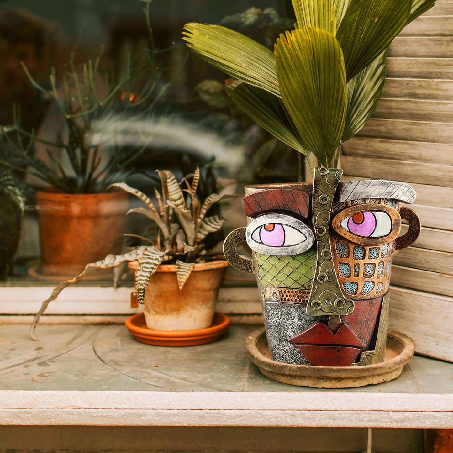 Creative Face Shaped Decorative Plant Planter Pots