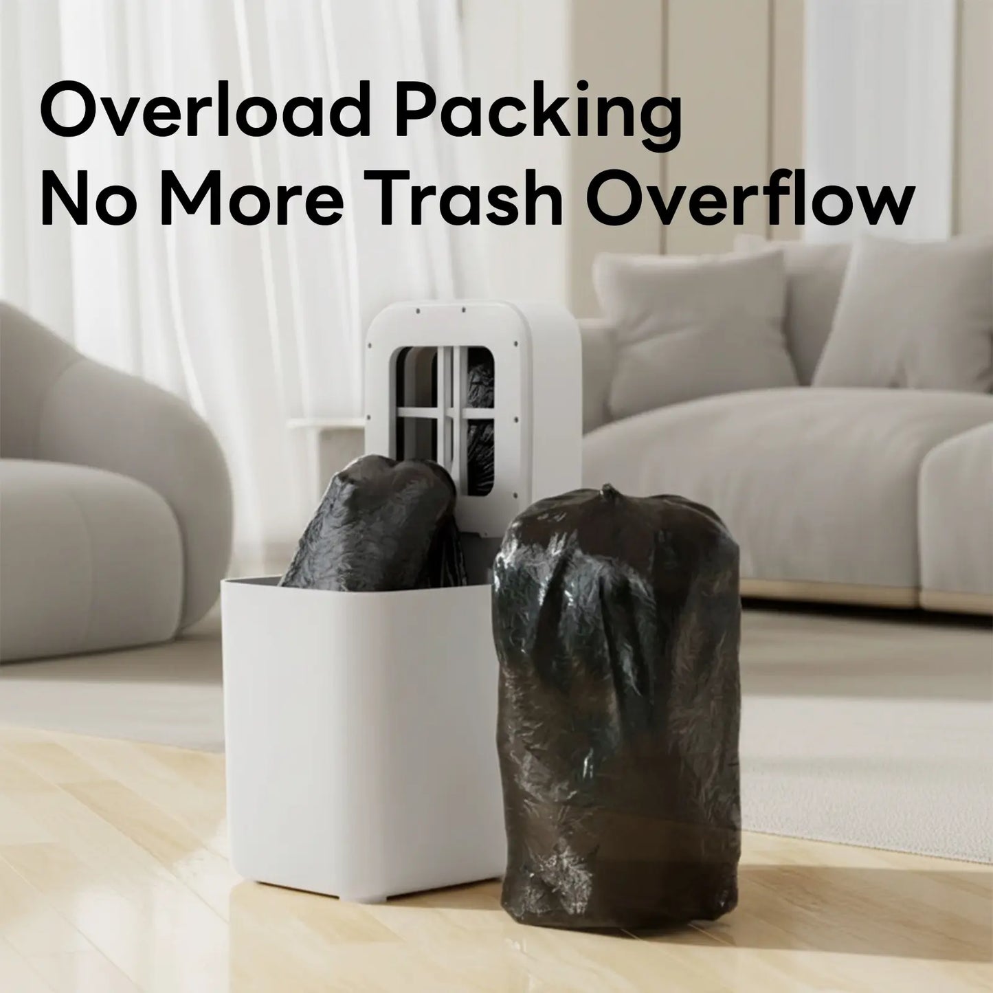 Automatic Sealing Smart Trash Can, Hands-Free Motion Sensor Garbage Bin