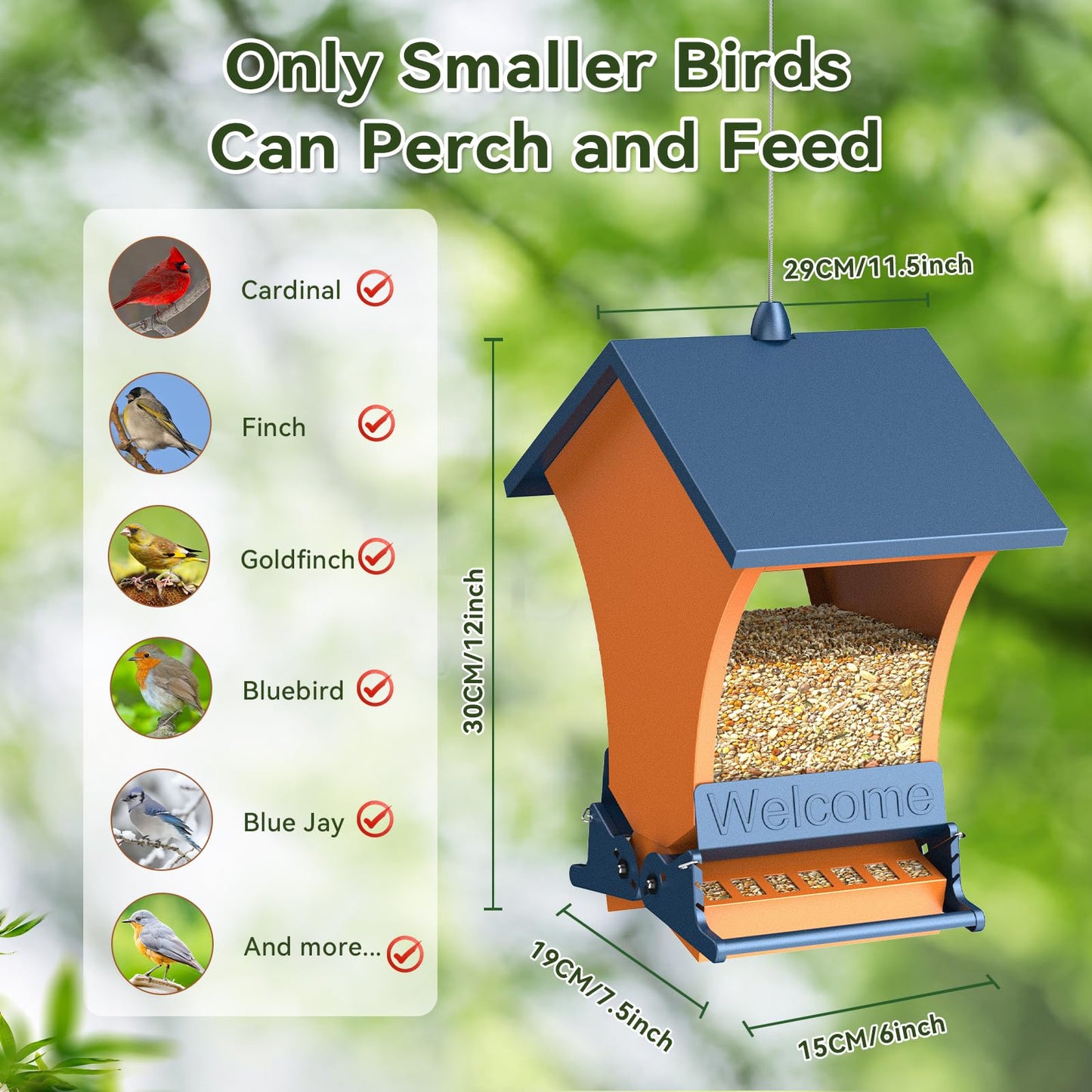 Smart Squirrel Resistant Bird Feeder